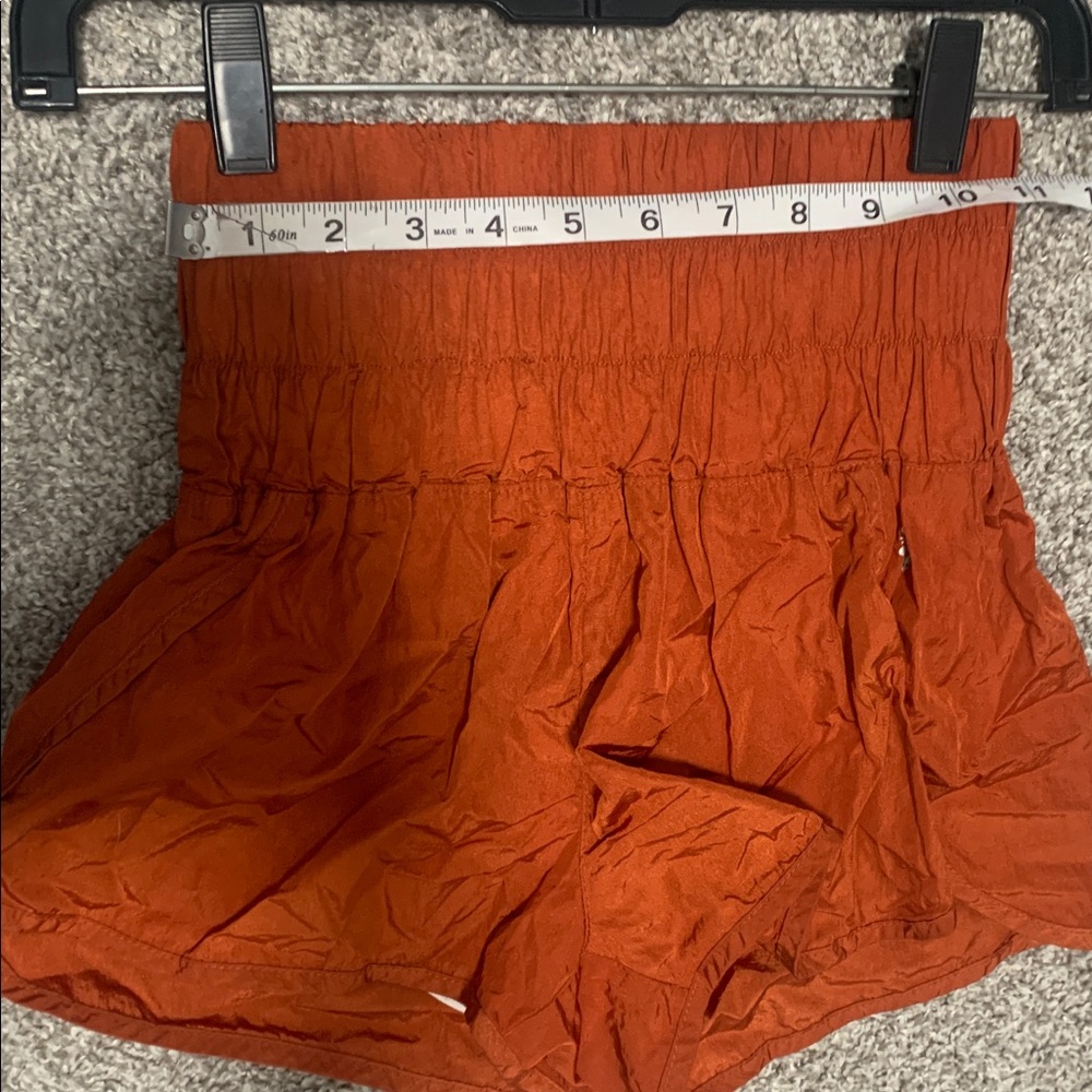 Free People Movement Way Home Orange Athletic Shorts Size XS - Picture 8 of 9